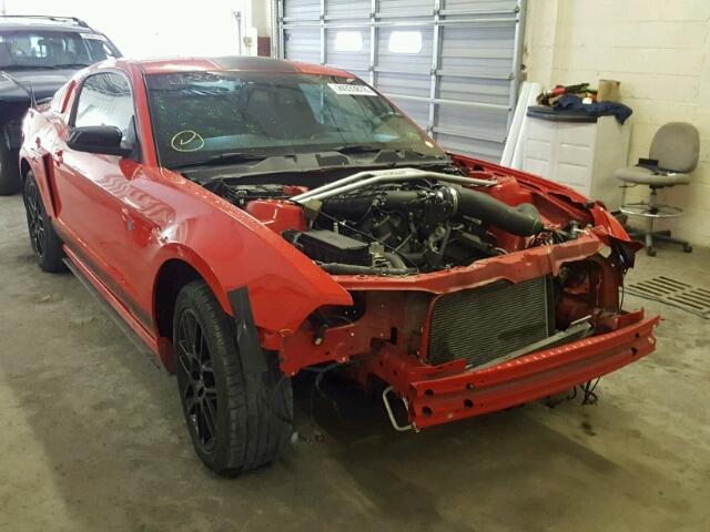 1ZVBP8AM1E5225667 - 2014 FORD MUSTANG RED photo 1