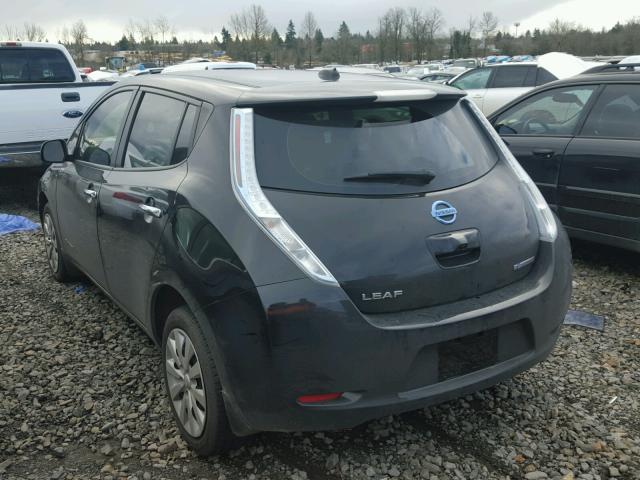 1N4AZ0CP9DC426234 - 2013 NISSAN LEAF S BLACK photo 3