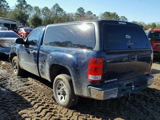 1GTEC14X89Z133401 - 2009 GMC SIERRA C15 BLUE photo 3