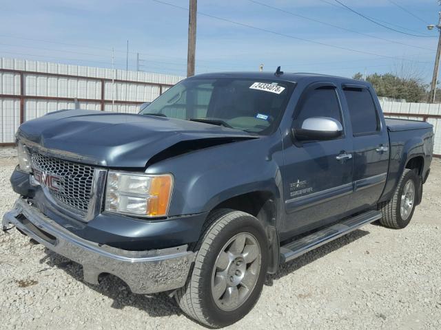 3GTEC23089G256853 - 2009 GMC SIERRA C15 BLUE photo 2