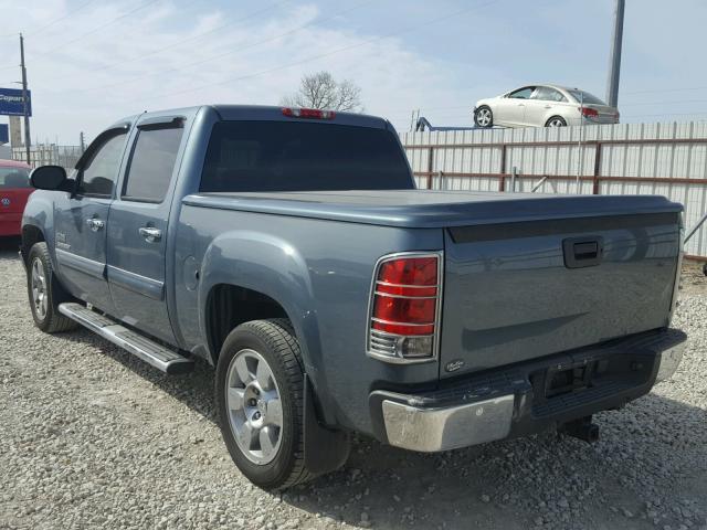 3GTEC23089G256853 - 2009 GMC SIERRA C15 BLUE photo 3