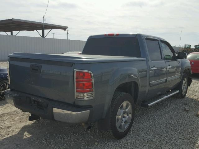 3GTEC23089G256853 - 2009 GMC SIERRA C15 BLUE photo 4