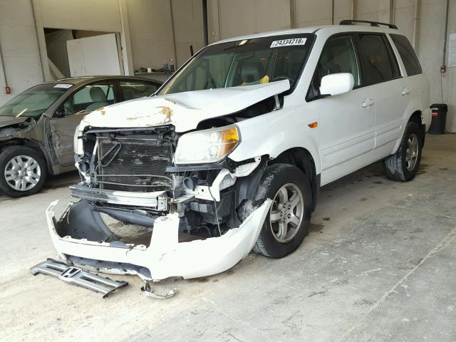 5FNYF285X6B045826 - 2006 HONDA PILOT EX WHITE photo 2