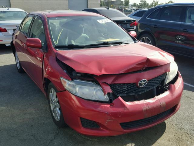 1NXBU40E49Z034315 - 2009 TOYOTA COROLLA BA RED photo 1