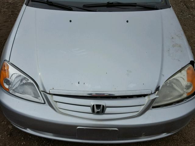 2HGES16523H587828 - 2003 HONDA CIVIC LX SILVER photo 7