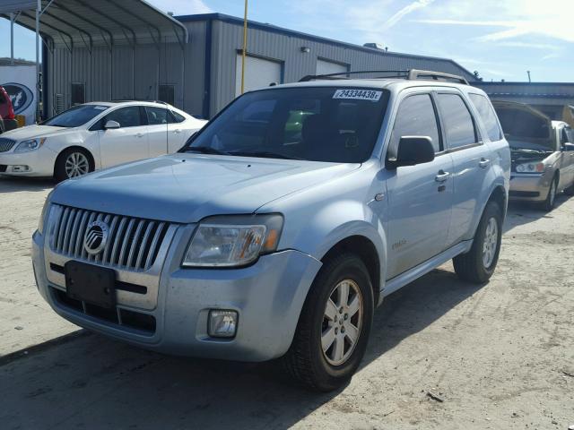 4M2CU81Z08KJ35390 - 2008 MERCURY MARINER TURQUOISE photo 2