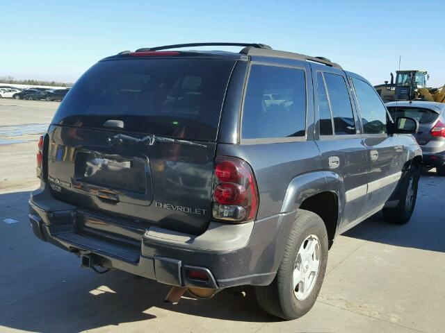 1GNDS13S232218424 - 2003 CHEVROLET TRAILBLAZE GRAY photo 4