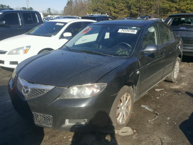 JM1BK32F581835555 - 2008 MAZDA 3 I BLACK photo 2