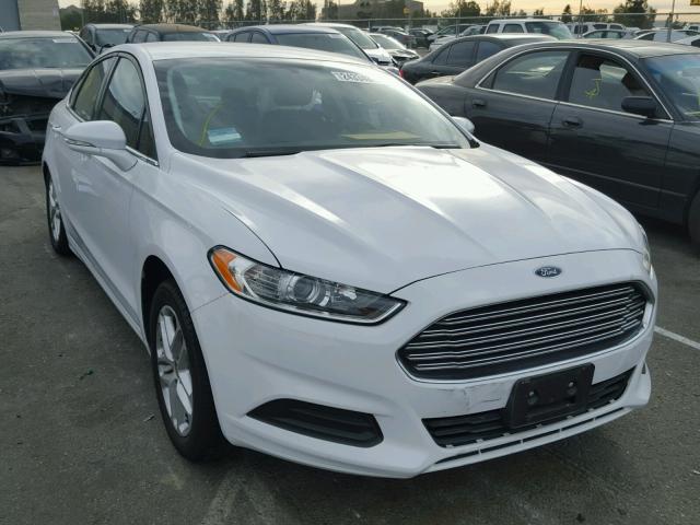 3FA6P0HD9GR387113 - 2016 FORD FUSION SE WHITE photo 1