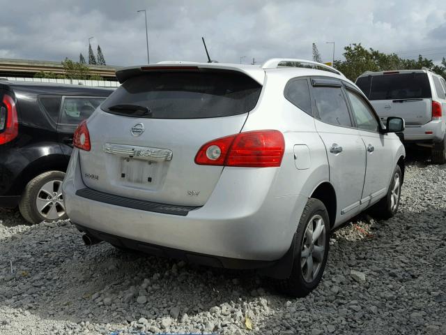 JN8AS5MT1BW189147 - 2011 NISSAN ROGUE S SILVER photo 4