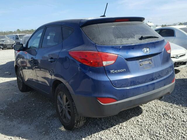 KM8JT3AF7EU851191 - 2014 HYUNDAI TUCSON GLS BLUE photo 3