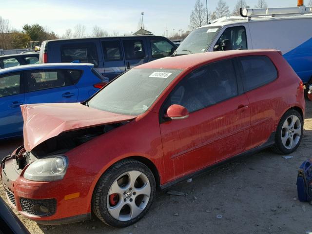 WVWFV71K69W103485 - 2009 VOLKSWAGEN GTI RED photo 2