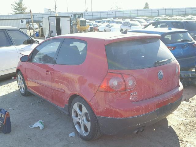 WVWFV71K69W103485 - 2009 VOLKSWAGEN GTI RED photo 3