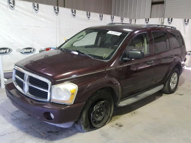 1D4HD48D64F149928 - 2004 DODGE DURANGO SL PURPLE photo 2