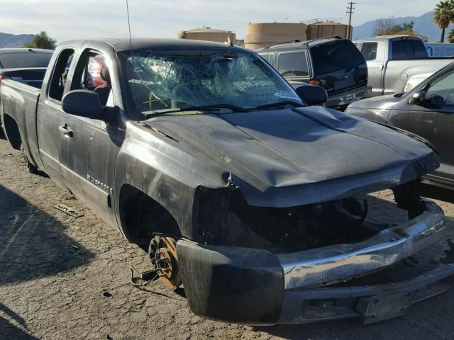 2GCEC19J371690159 - 2007 CHEVROLET SILVERADO BLACK photo 1