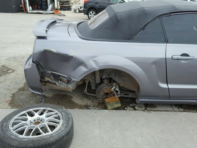 1ZVHT85H665257616 - 2006 FORD MUSTANG GT GRAY photo 10