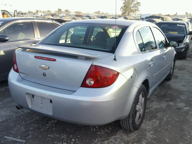 1G1AL55F267761515 - 2006 CHEVROLET COBALT LT SILVER photo 4