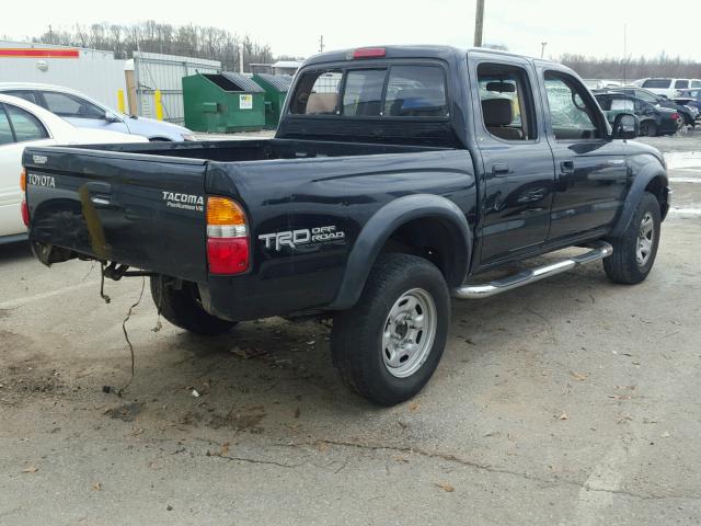 5TEGN92N13Z201343 - 2003 TOYOTA TACOMA DOU BLACK photo 4