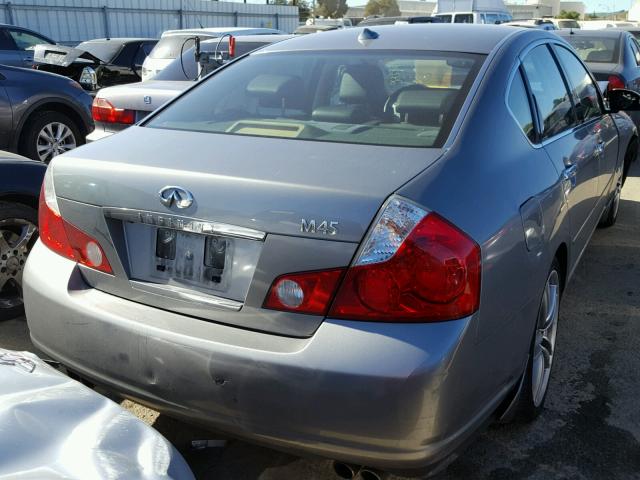 JNKBY01E16M207721 - 2006 INFINITI M45 BASE GRAY photo 4