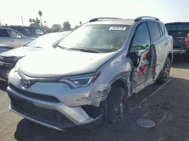 2T3NFREV7GW278784 - 2016 TOYOTA RAV4 SE SILVER photo 2