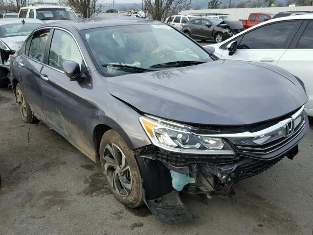 1HGCR2F39GA155703 - 2016 HONDA ACCORD LX GRAY photo 1