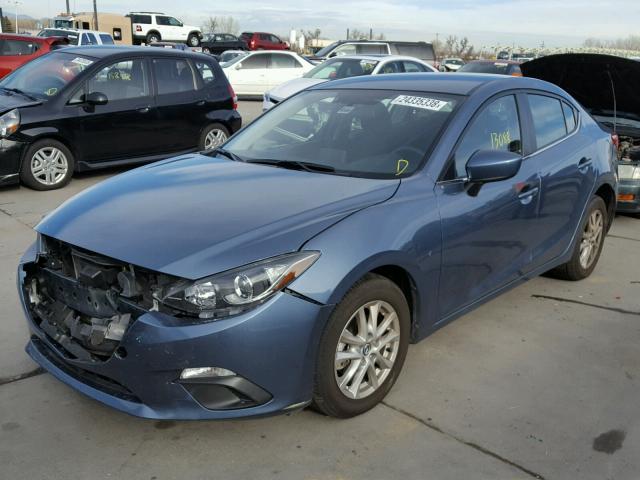 3MZBM1U76GM298133 - 2016 MAZDA 3 SPORT BLUE photo 2