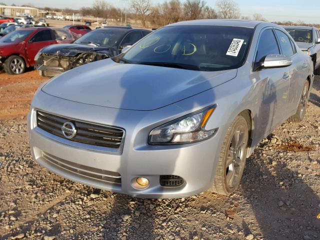 1N4AA5AP3EC914961 - 2014 NISSAN MAXIMA S SILVER photo 2