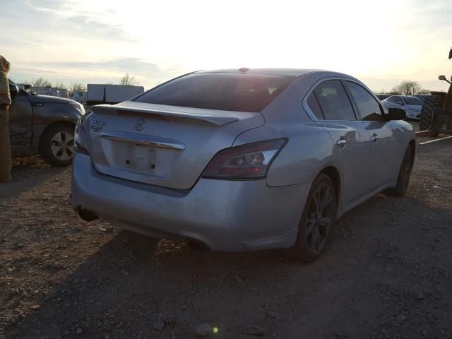 1N4AA5AP3EC914961 - 2014 NISSAN MAXIMA S SILVER photo 4