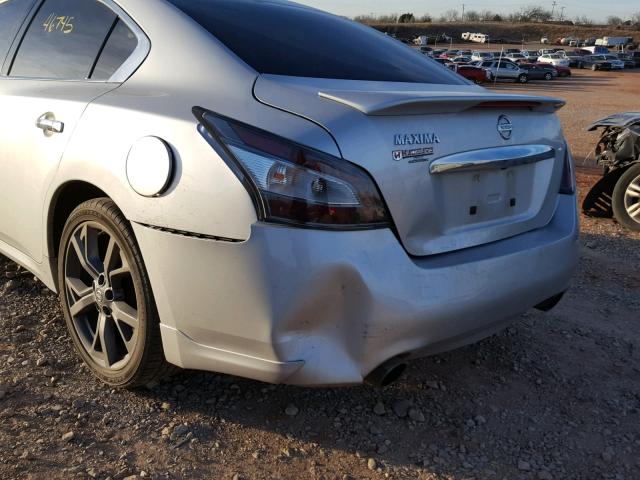 1N4AA5AP3EC914961 - 2014 NISSAN MAXIMA S SILVER photo 9