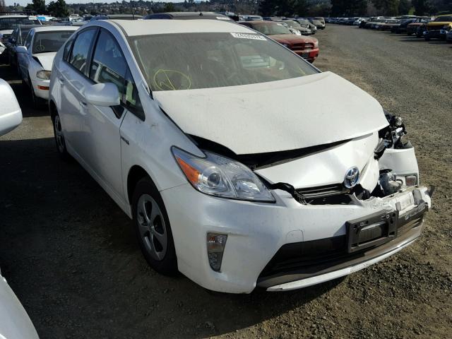 JTDKN3DU3D5592253 - 2013 TOYOTA PRIUS WHITE photo 1