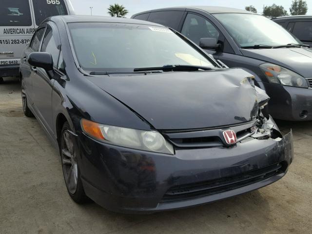 2HGFA55577H704437 - 2007 HONDA CIVIC SI BLACK photo 1