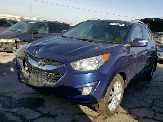 KM8JUCACXBU158372 - 2011 HYUNDAI TUCSON GLS BLUE photo 2