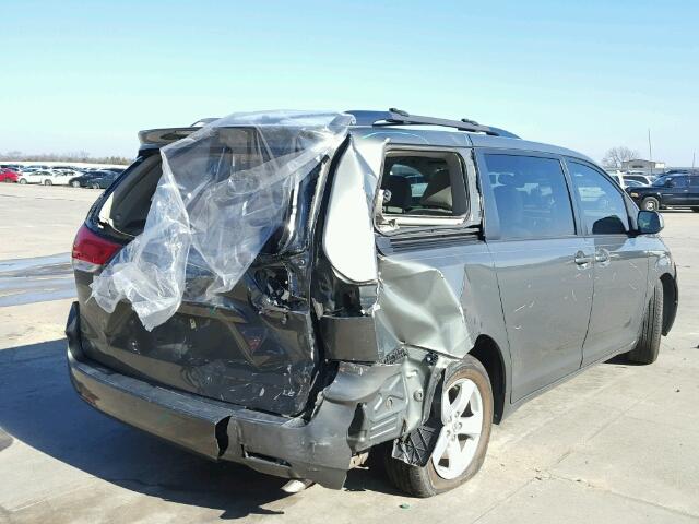 5TDKK3DC2BS065893 - 2011 TOYOTA SIENNA LE GRAY photo 4