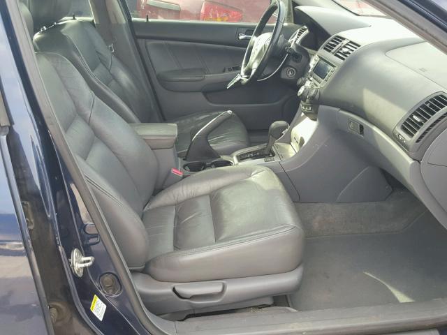 1HGCM56867A095682 - 2007 HONDA ACCORD EX BLUE photo 5