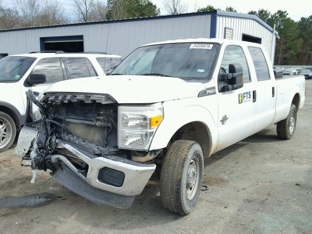 1FT7W2BT8DEB45022 - 2013 FORD F250 SUPER WHITE photo 2