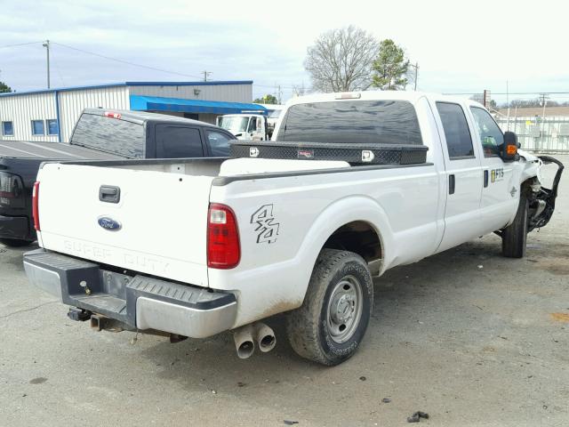 1FT7W2BT8DEB45022 - 2013 FORD F250 SUPER WHITE photo 4