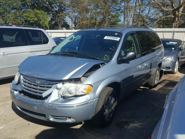 2A4GP64L96R775200 - 2006 CHRYSLER TOWN & COU BLUE photo 2