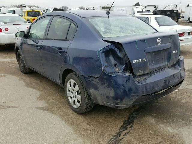 3N1AB61E07L605731 - 2007 NISSAN SENTRA 2.0 BLUE photo 3