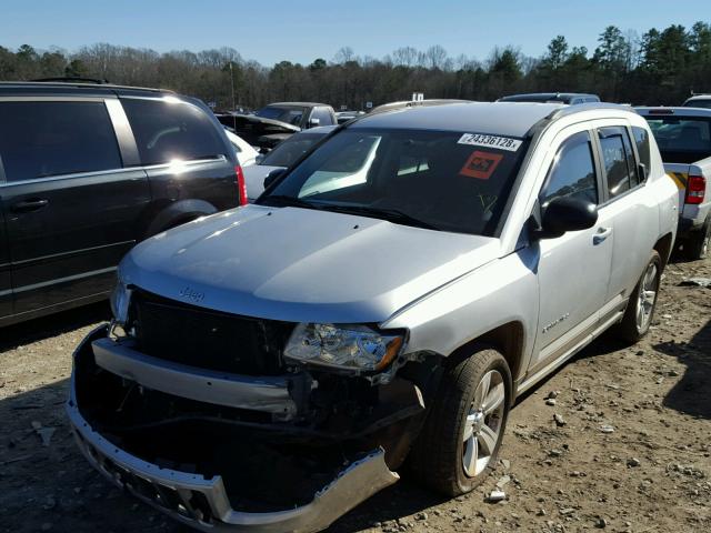 1C4NJCBB0DD235130 - 2013 JEEP COMPASS SP SILVER photo 2