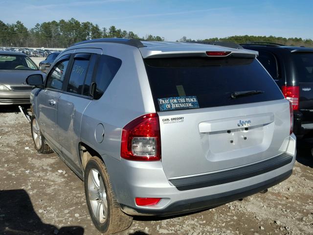 1C4NJCBB0DD235130 - 2013 JEEP COMPASS SP SILVER photo 3