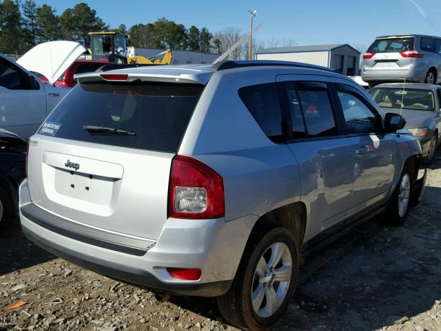 1C4NJCBB0DD235130 - 2013 JEEP COMPASS SP SILVER photo 4