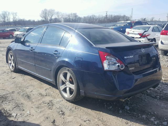 1N4BA41E97C853065 - 2007 NISSAN MAXIMA SE BLUE photo 3