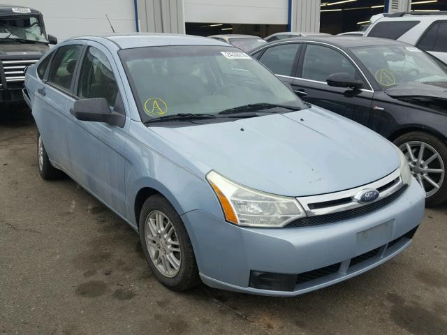 1FAHP35N39W168686 - 2009 FORD FOCUS SE BLUE photo 1