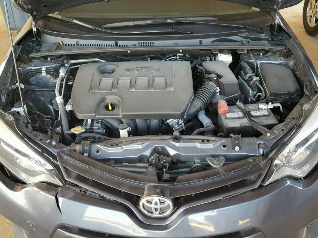 2T1BURHE6GC670265 - 2016 TOYOTA COROLLA L BLUE photo 7