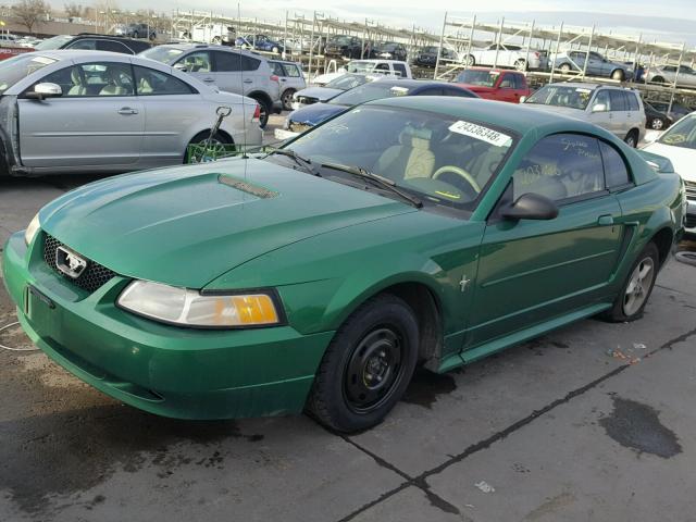 1FAFP4041YF254671 - 2000 FORD MUSTANG GREEN photo 2