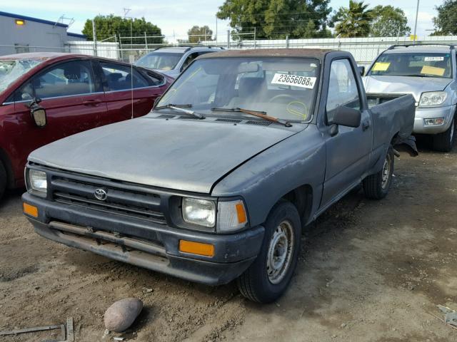 4TARN81A1NZ033540 - 1992 TOYOTA PICKUP 1/2 BLUE photo 2