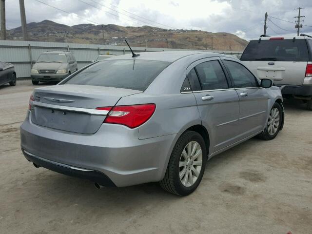 1C3CCBCG8DN559172 - 2013 CHRYSLER 200 LIMITE SILVER photo 4