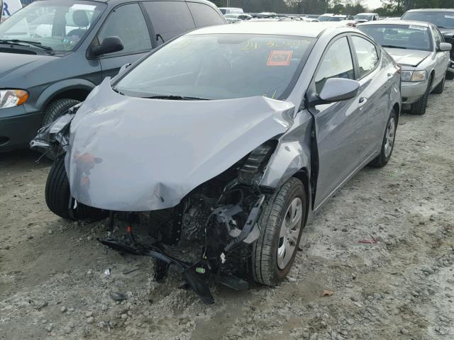 KMHDH4AE5GU478165 - 2016 HYUNDAI ELANTRA SE BLUE photo 2