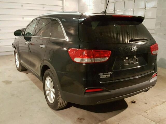 5XYPGDA53HG204812 - 2017 KIA SORENTO LX BLACK photo 3