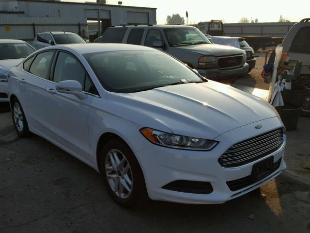 3FA6P0H70ER170346 - 2014 FORD FUSION SE WHITE photo 1